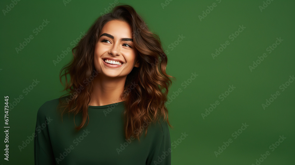 Portrait of a young smiling woman Portrait of a young smiling woman