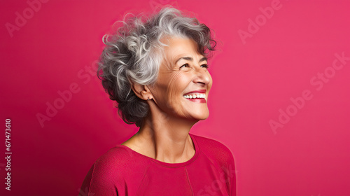 Portrait of a smiling aged woman