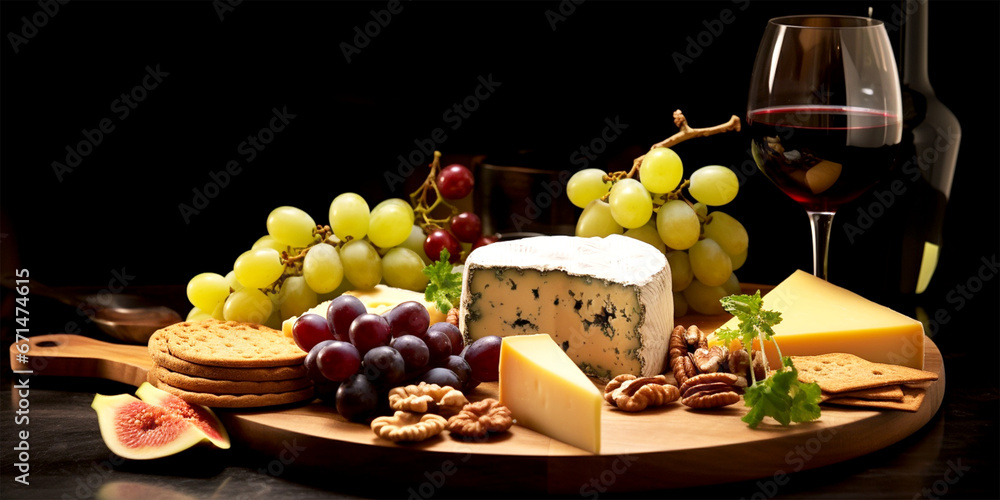 cheese plate and wine