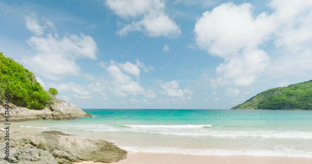 Phuket beach sea Thailand. Landscapes view of beach sea sand and sky in summer day. Beach sea space area. At Karon Beach, Phuket, Thailand. Phuket beach sea Thailand. Landscapes view of beach sea sand and sky in summer day. Beach sea space area. At Karon Beach, Phuket, Thailand.