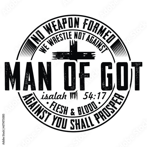 Man of God gift jesus t-shirt design