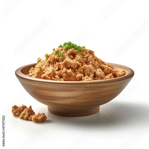 Ground Meat in Ceramic Bowl
