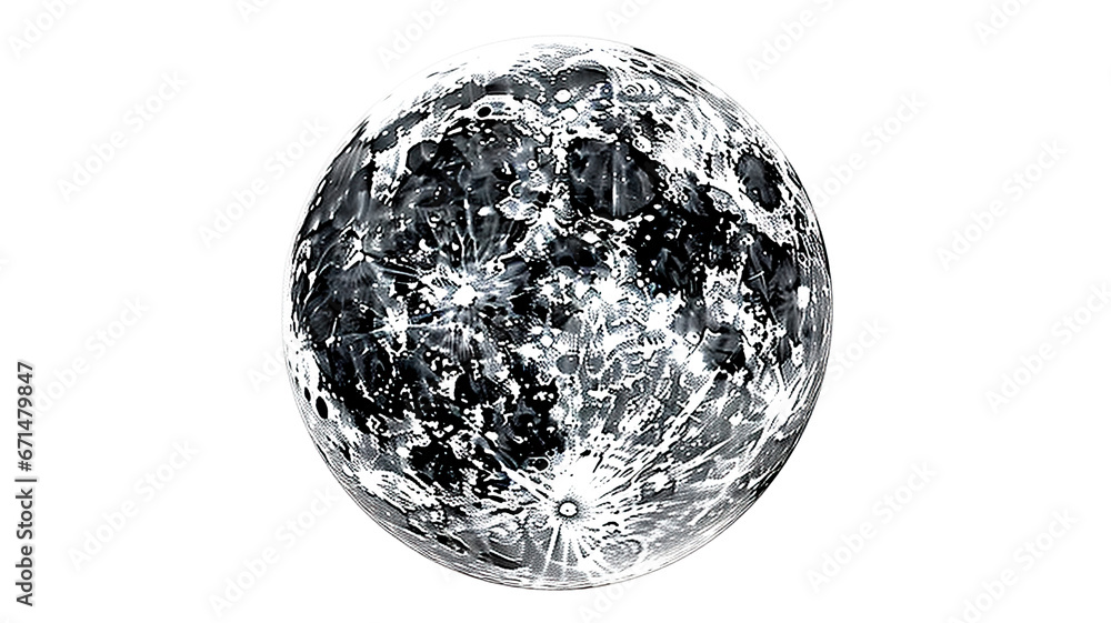 full moon isolated on white background cutout full moon isolated on white background cutout