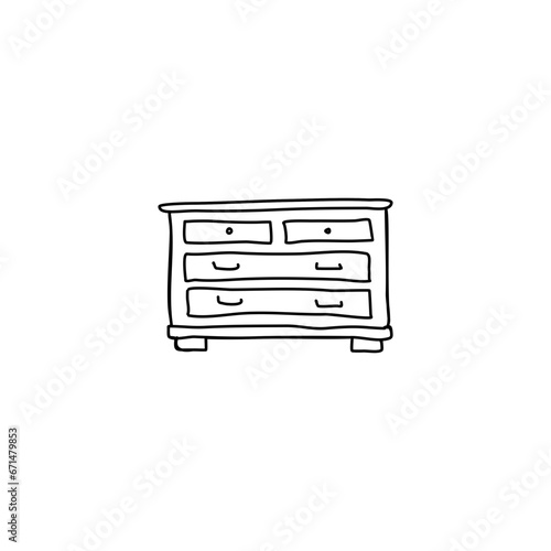 storage furniture with drawers, chest of drawers, nightstand,