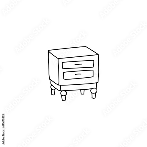 storage furniture with drawers, chest of drawers, nightstand,