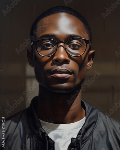 Face expression portrait isolated guy adult person black american background young male african model © VICHIZH