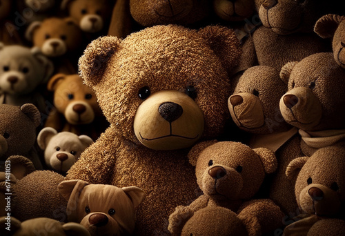 Teddy bears. AI Generated