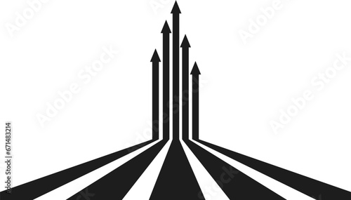 Selecting the direction of the arrow. Vector design ready to use for fabric, textile, wrapping and more. Modern style.