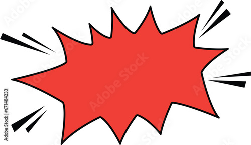 Red starburst explosion, Speech bubble for the comic, Promotional Badges, Red Starburst Vector Graphics, Price Tags and Sale Badges