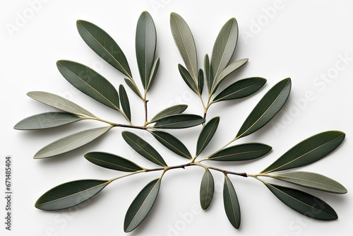 Olive branch on a christmas card