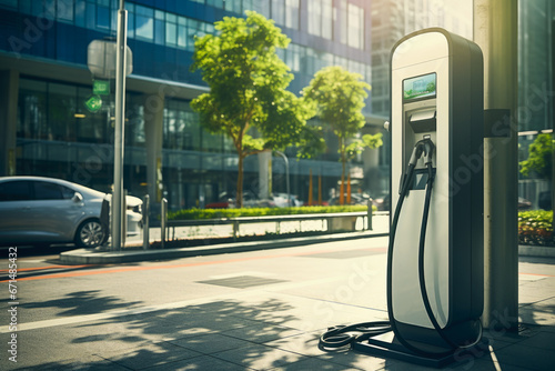 Charging stations for electric vehicles.Generative Ai