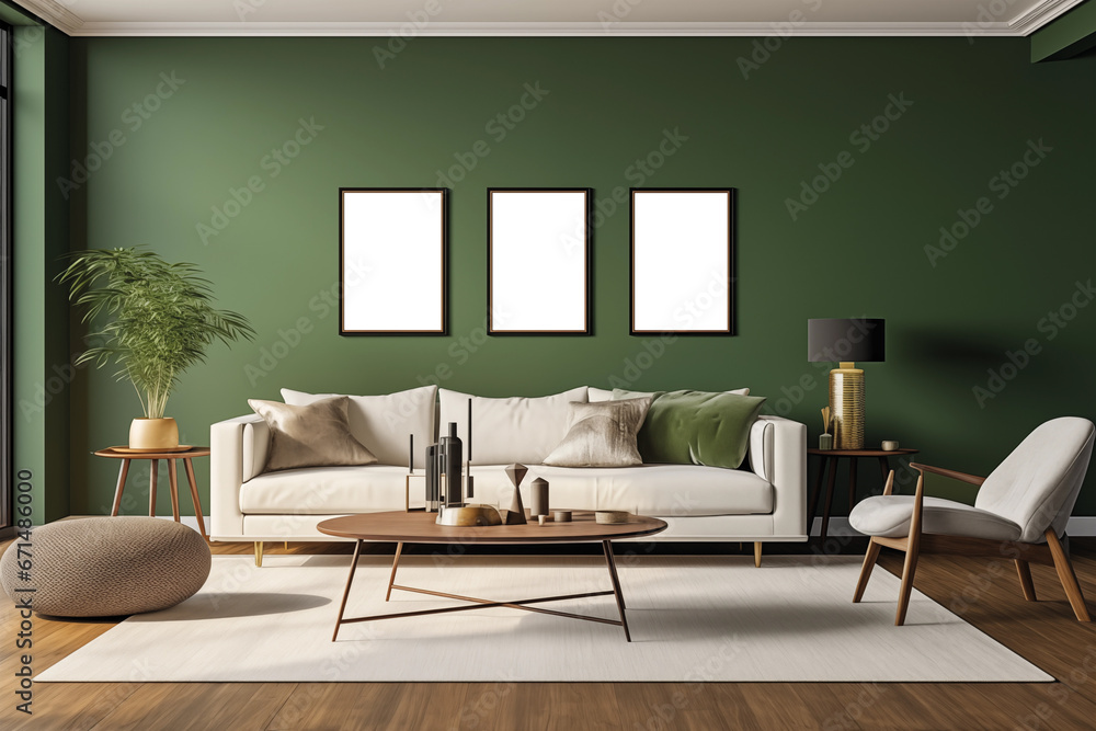 Fototapeta premium modern living room interior