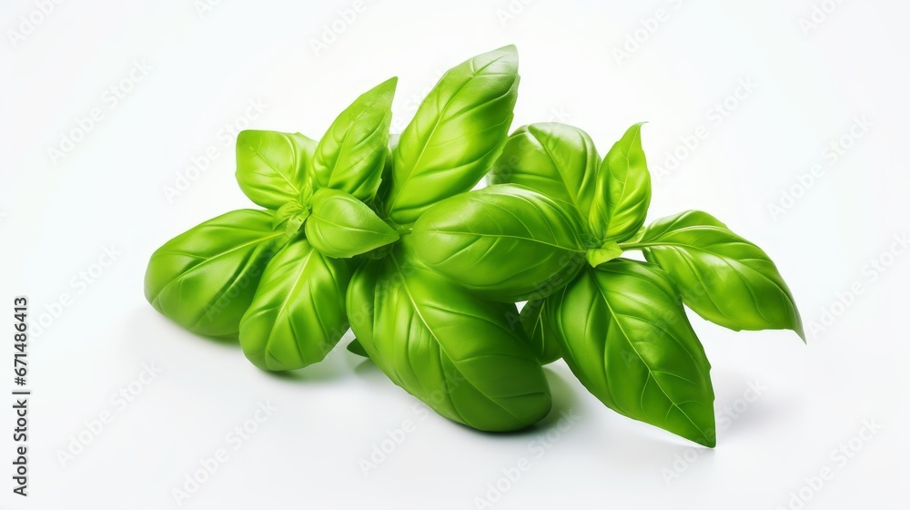 basil leaves isolated on white background. Add Flavor to Your Dishes basil leaves isolated on white background. Add Flavor to Your Dishes