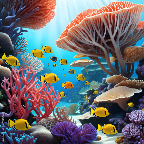 coral reef, AI-Generatet photo