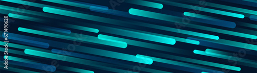 Abstract futuristic dark blue background with glowing diagonal lines. Modern shiny blue rounded lines pattern. Overlap stripe lines design. Suit for cover, banner, card, poster, presentation, website