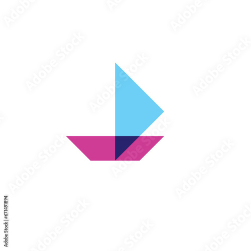 Boat logo design illustration vector template