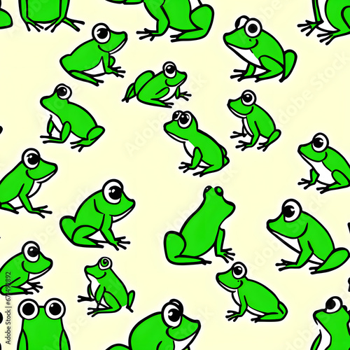 colored frog  AI-Generatet