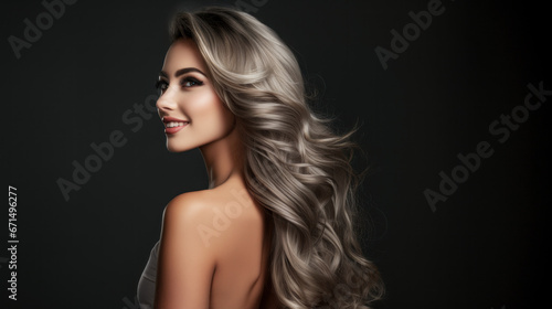 Attractive Woman in the Best Age as a Symbol of a New Time Wallpaper Background Magazine Cover Digital Art 