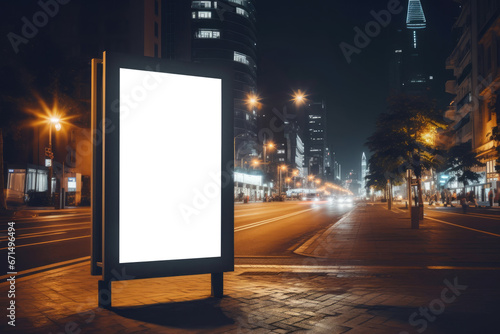 Mockup Billboard for advertisement. Generative AI