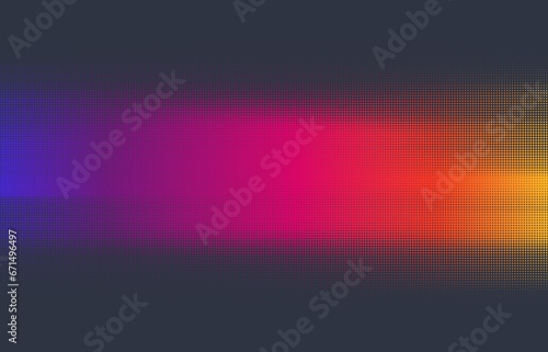 Vector abstract halftone background with cool motion blur effect on dark gray background. Trendy minimal calming chill backdrop design