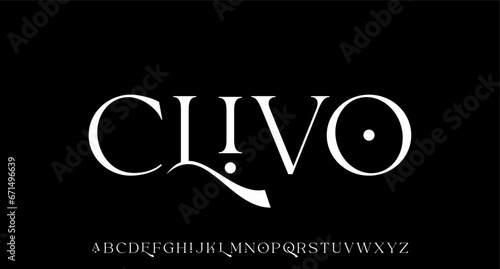 luxury and elegant font glamour style	