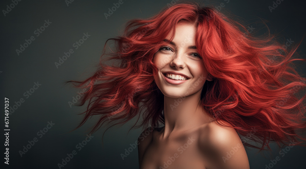 Attractive Woman in the Best Age as a Symbol of a New Time Wallpaper Background Magazine Cover Digital Art 