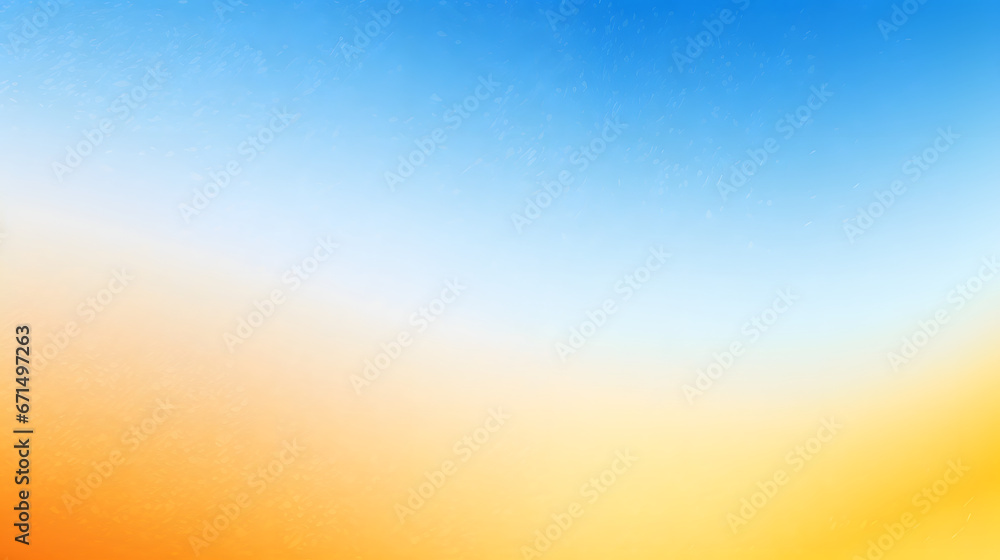 Abstract color gradient background grainy orange blue yellow white noise texture backdrop banner poster header cover design. Generative AI. - obrazy, fototapety, plakaty 