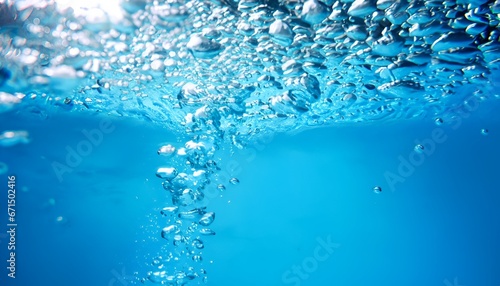 Water bubbles in ocean.
