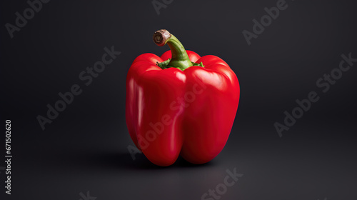red bell pepper photoshooting, marketing version