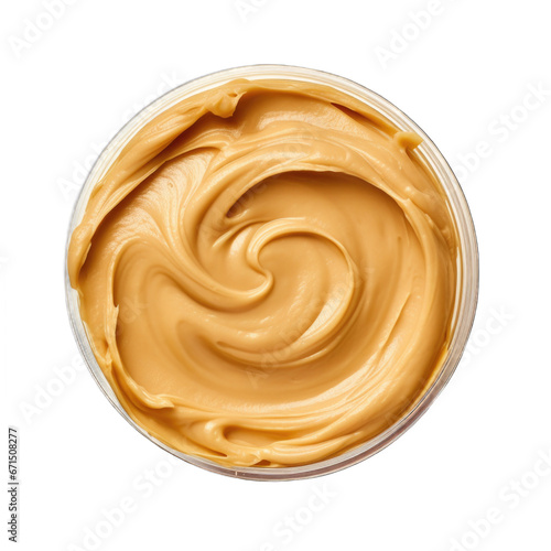 Peanut butter isolated on transparent background
