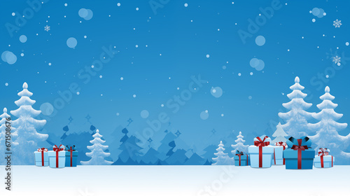 Santa Claus on blue background © cappui