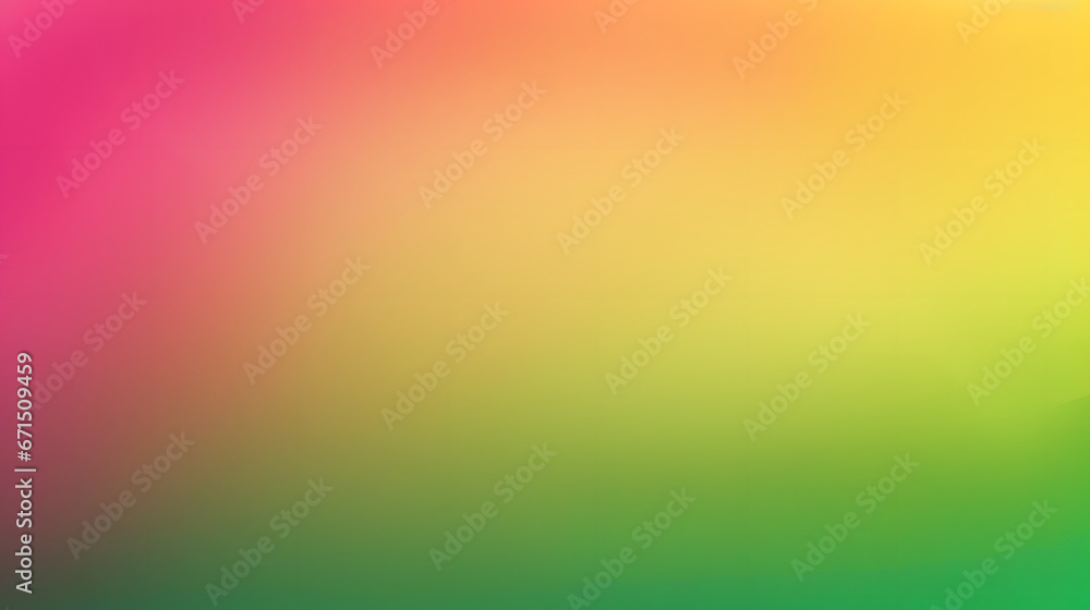 Obraz premium Abstract gradient background pink green yellow magenta vibrant grainy texture website header poster banner abstract design. Generative AI.