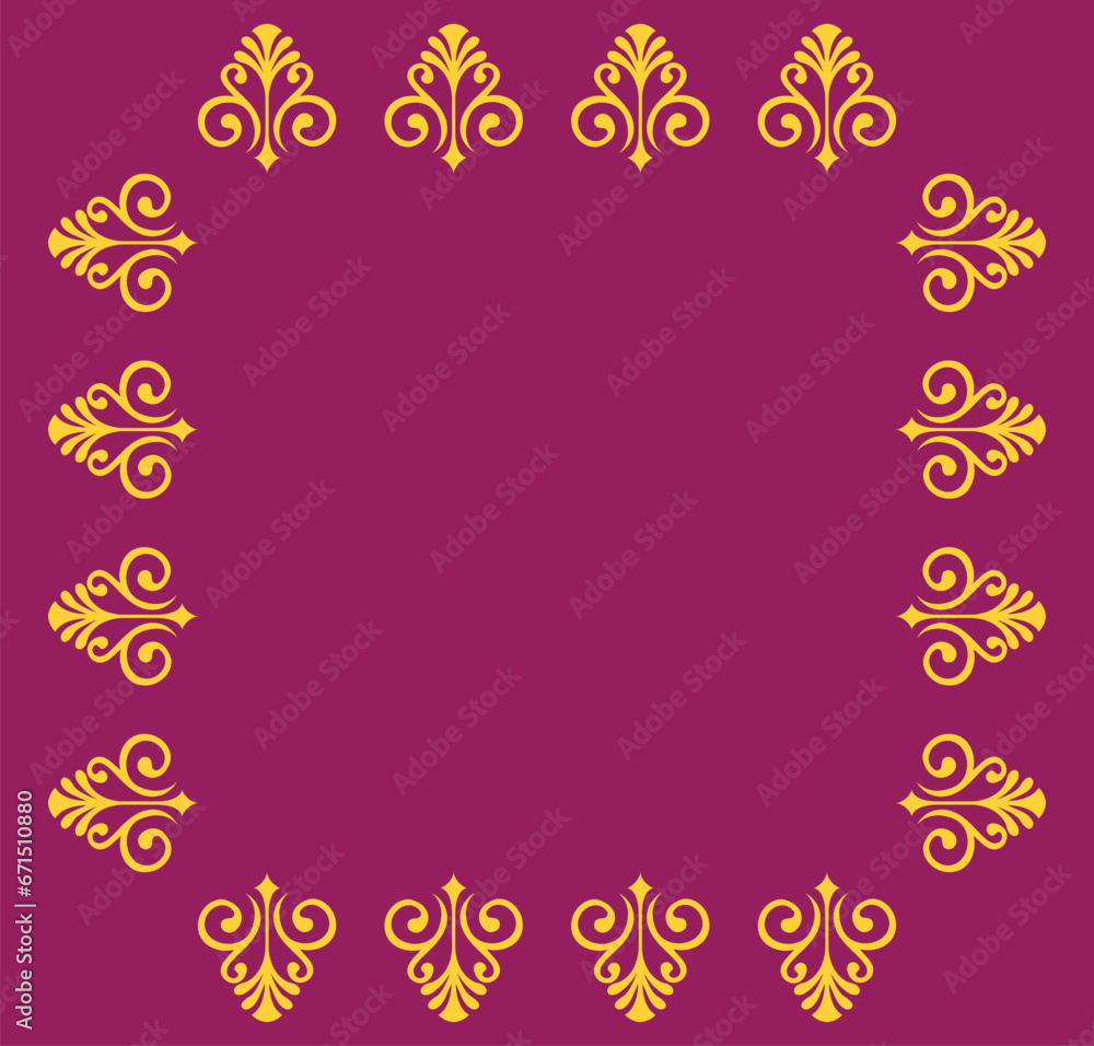 Decorated frame background vector