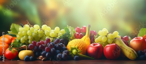 Fresh fruits assorted fruits colorful background.Vitamins natural nutrition concept