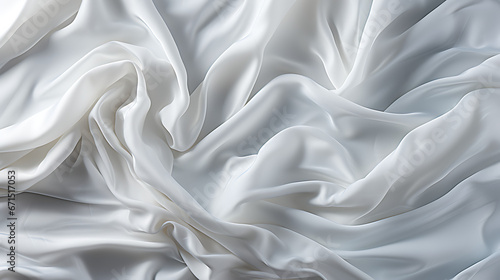 white silk satin fabric background / texture