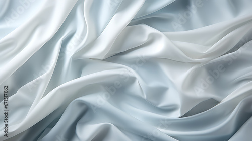 white silk satin fabric background / texture