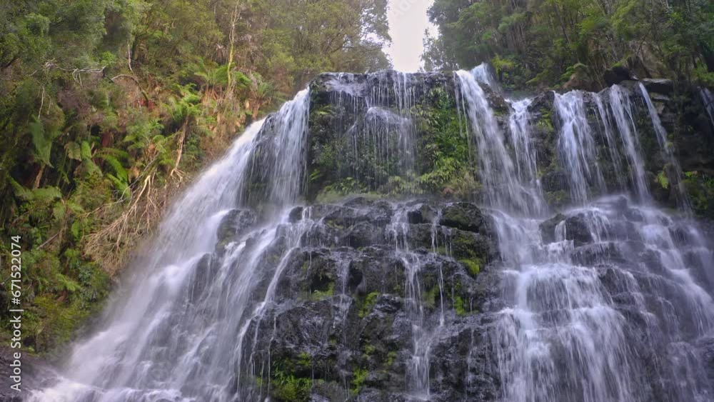 Scenic waterfall cascade in wild nature of Australia Scenic waterfall cascade in wild nature of Australia
