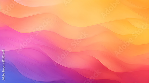 Gold red coral orange yellow peach pink magenta purple blue abstract background. Color gradient. Generative AI.