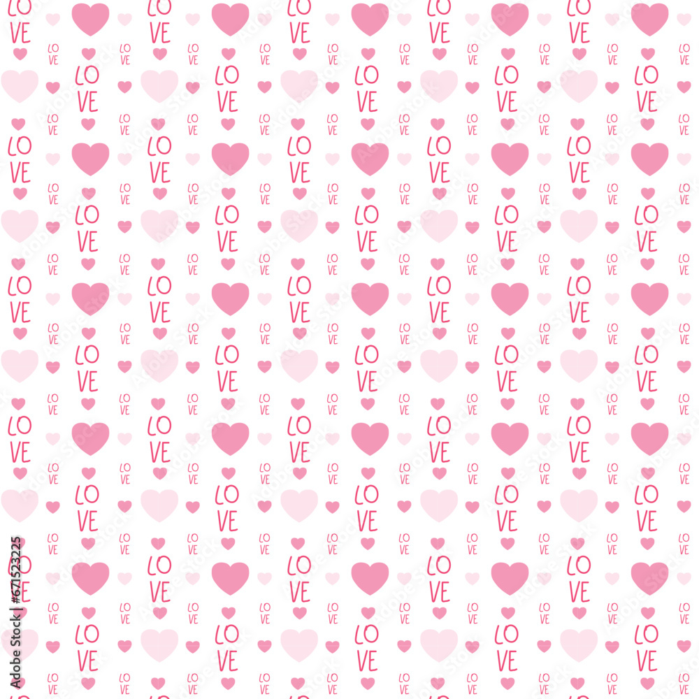 Hand drawn red hearts seamless pattern, Valentine's, Mother's day, birthday card, wallpaper or gift wrap design. Hand drawn red hearts seamless pattern, Valentine's, Mother's day, birthday card, wallpaper or gift wrap design.