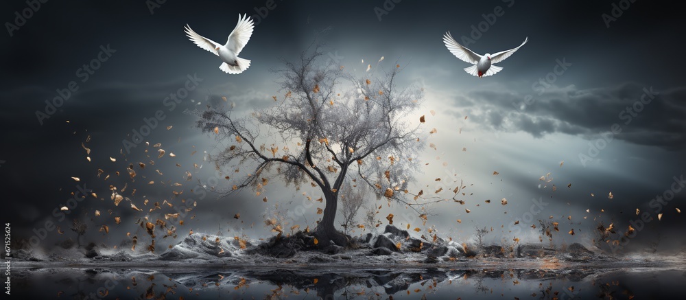 Obraz premium forest in the night