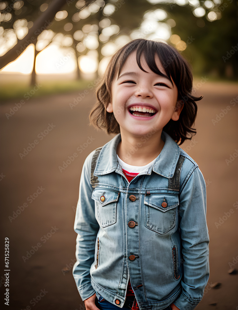 Laughing child medium waist maximum detail cinematic Laughing child medium waist maximum detail cinematic