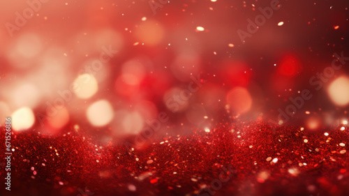 Elegant Red Sparkling Holiday Backdrop