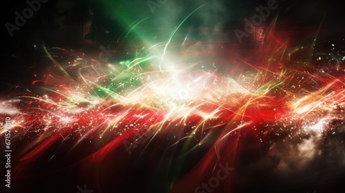 Mexican Independence Day celebration background. Salutes and country flags