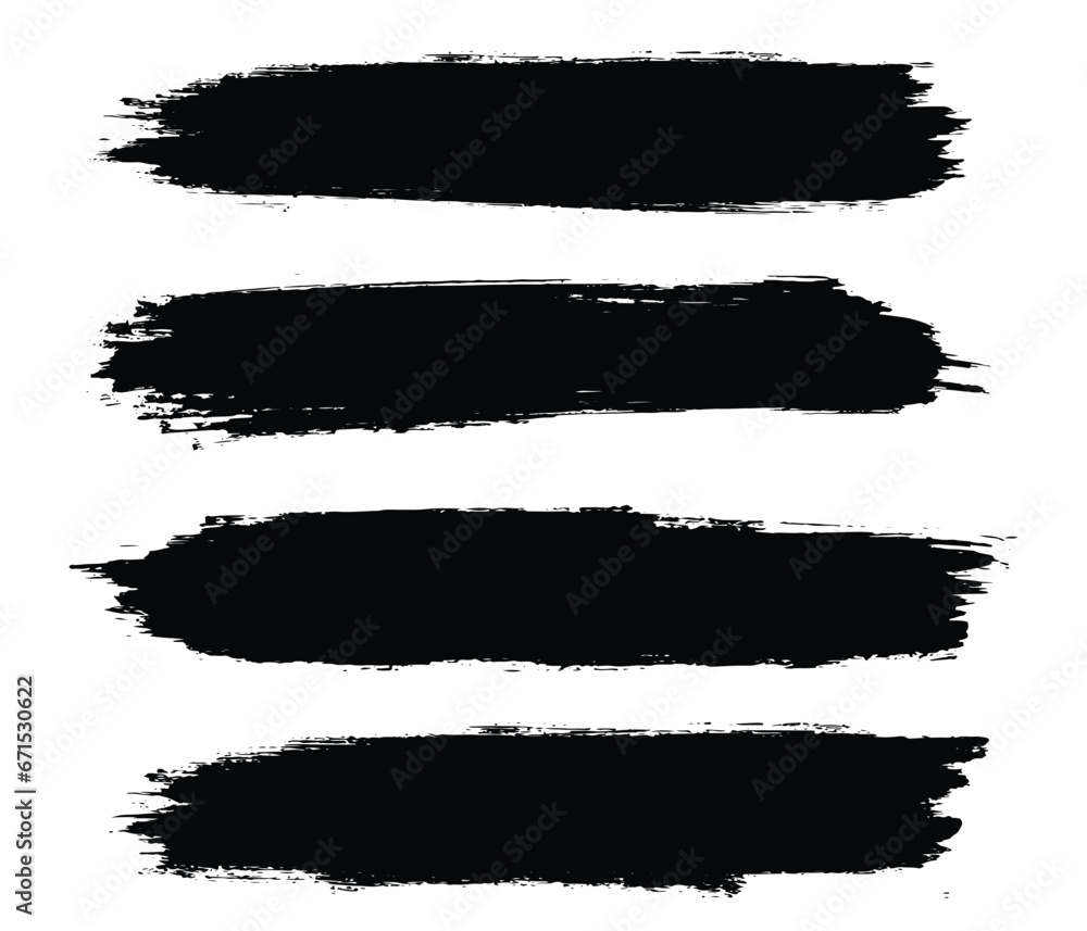 Fototapeta premium Grunge texture black color vector splash banner illustration