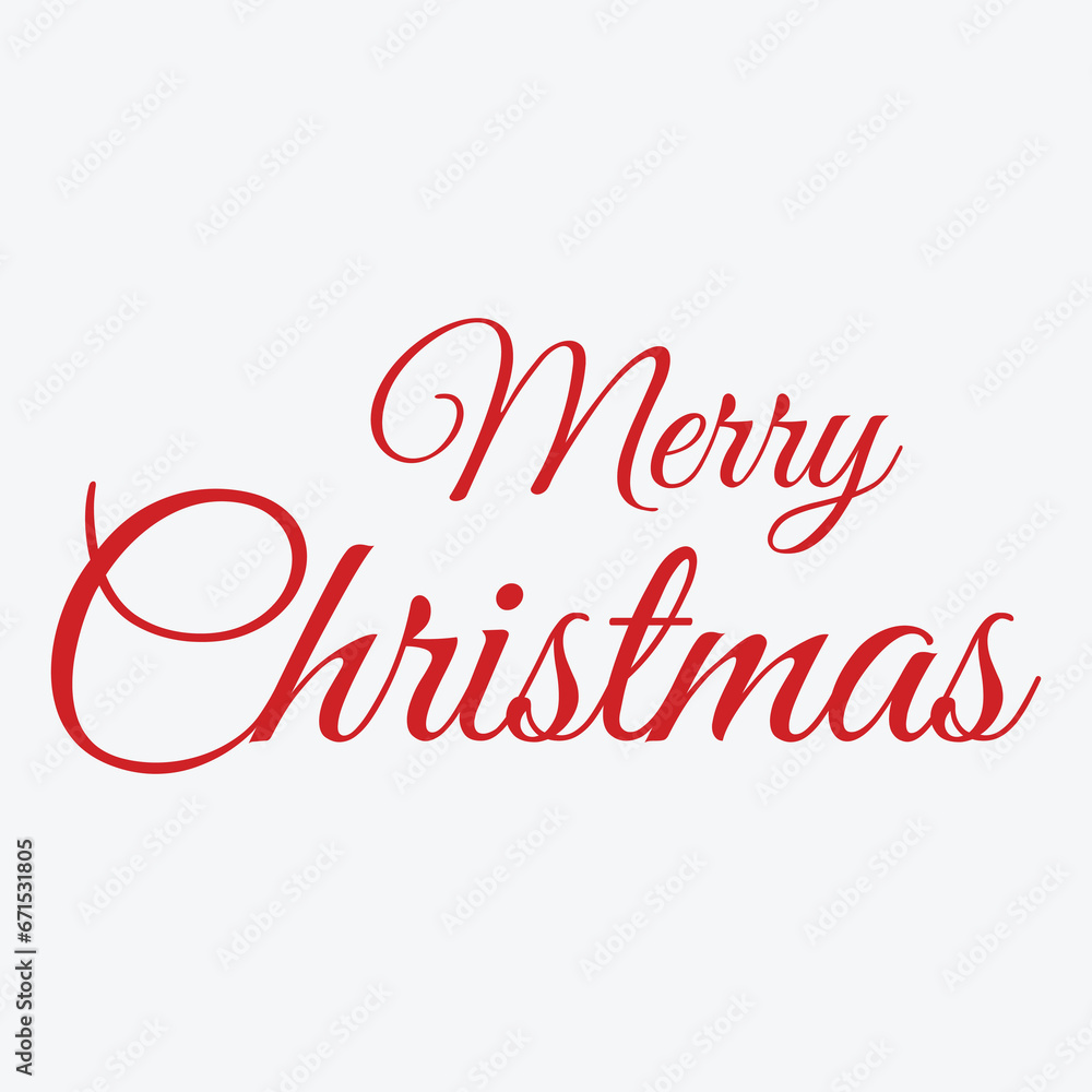 Merry Christmas vector. Hand drawn modern brush calligraphy isolated on white background. Christmas vector ink illustration. Creative typography for Holiday greeting cards, banner,tees.