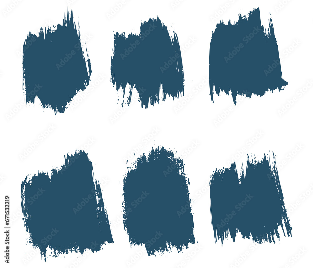 Bundle of blue brush texture background