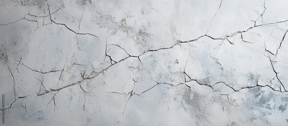 Surface imperfections on polished concrete wall