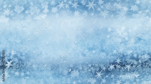  a blue and white background with snowflakes and snow flakes on the bottom of the image and the bottom of the image with snowflakes on the bottom of the bottom of the image.  generative ai © Anna