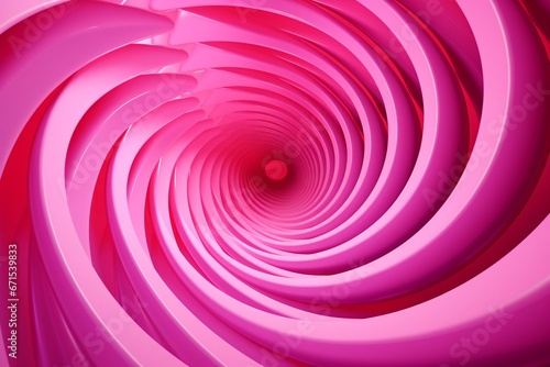 Abstract pink circular background. Generative AI