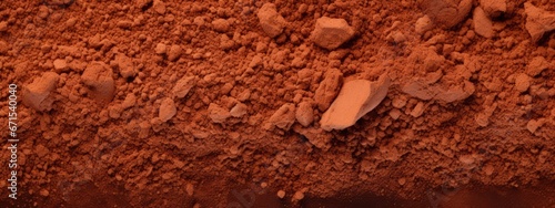 Natural cocoa powder semless texture background.